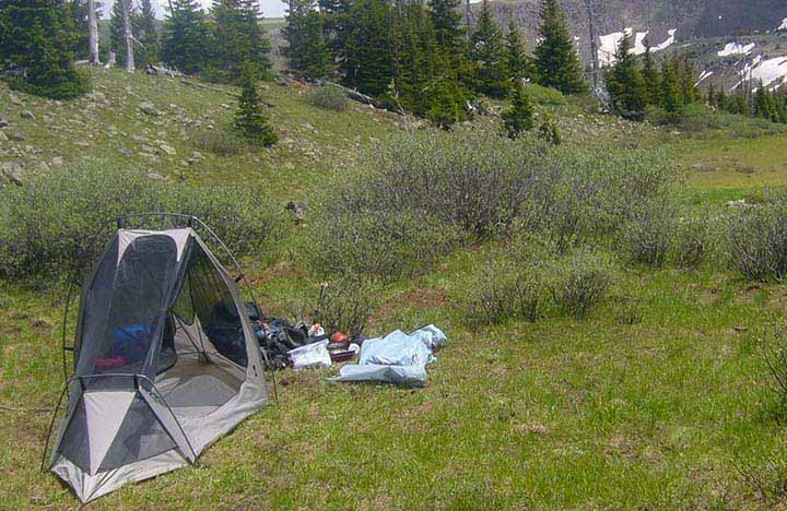 Pic of Tent - "Get Out There"