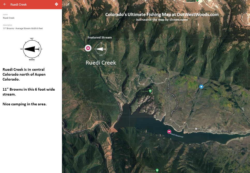Ruedi Creek Colorado