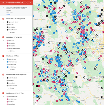 Colorado's Ultimate Fishing Map